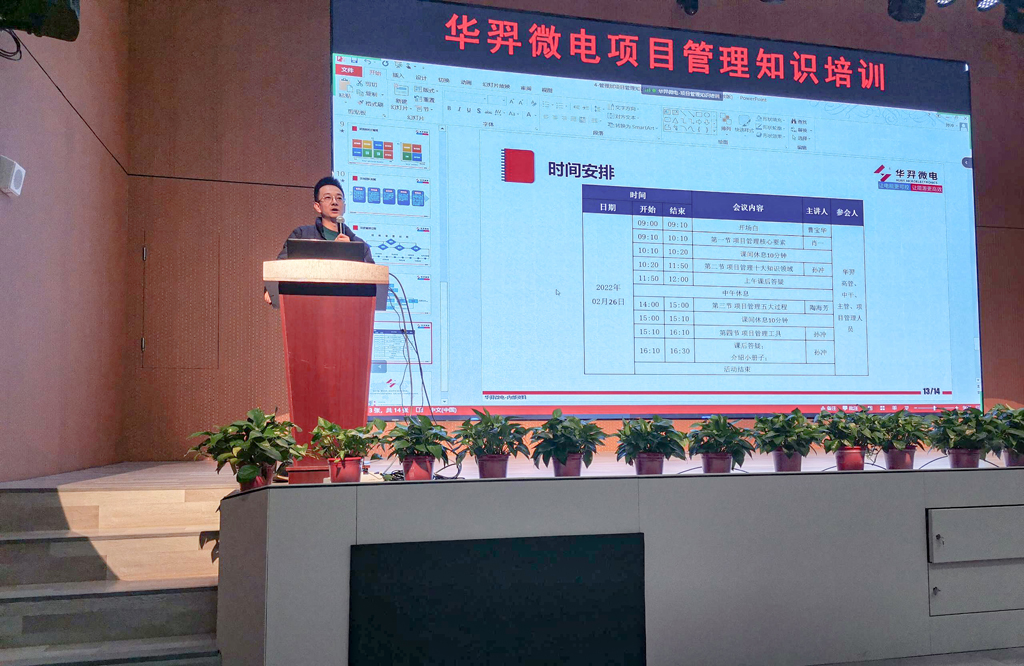 fun88官网微电组织开展项目治理知识培训